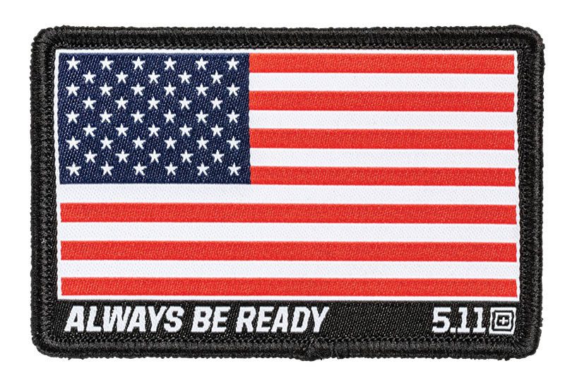 5.11 Tactical USA Flag Woven Patch 81292 - Red